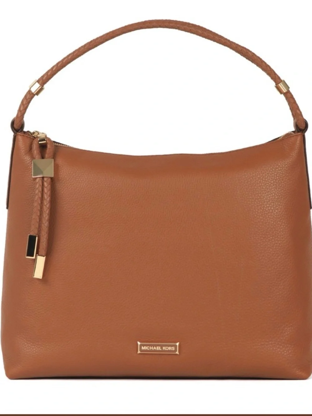 Michael Kors Tan Pebbled Leather Shoulder Tote